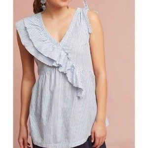 Anthro. left of center | Eveline Ruffled Top *NWT*